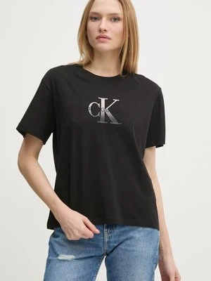 Calvin Klein Jeans t-shirt damski kolor czarny J20J224798