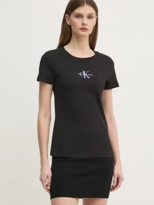 Calvin Klein Jeans t-shirt damski kolor czarny J20J225252