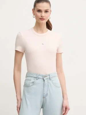Calvin Klein Jeans t-shirt damski kolor różowy J20J225245