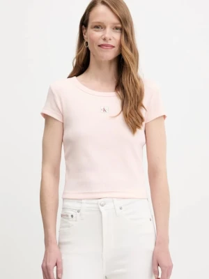 Calvin Klein Jeans t-shirt damski kolor różowy LV047C200G