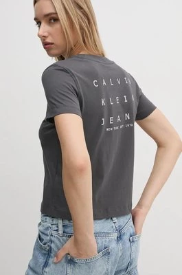 Calvin Klein Jeans t-shirt damski kolor szary J20J225391