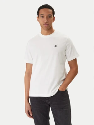 Calvin Klein Jeans T-Shirt Easy Monologo LV04RC275G Biały Regular Fit