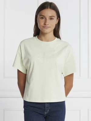 CALVIN KLEIN JEANS T-shirt EMBOSSED MONOLOGO | Oversize fit