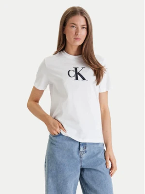 Zdjęcie produktu Calvin Klein Jeans T-Shirt Graphic LV044E215G Biały Regular Fit