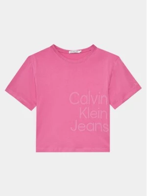 Calvin Klein Jeans T-Shirt Hero Logo IG0IG02346 Różowy Relaxed Fit