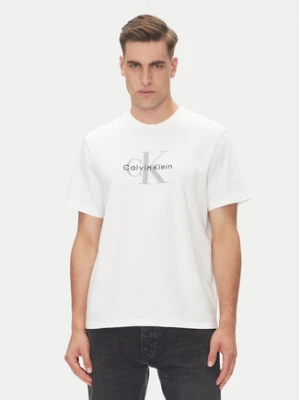 Calvin Klein Jeans T-Shirt Hero Monologo LV04RB862G Biały Regular Fit