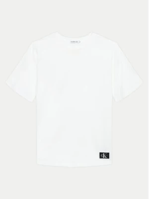 Calvin Klein Jeans T-Shirt IB0IB02029 Biały Relaxed Fit