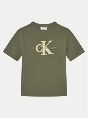 Calvin Klein Jeans T-Shirt IB0IB02361 Zielony Regular Fit