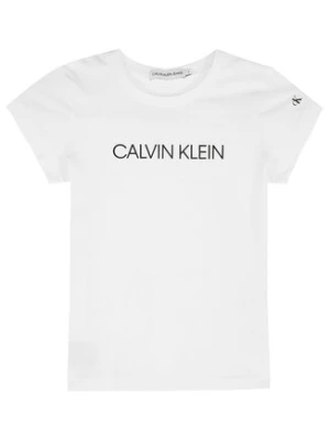 Calvin Klein Jeans T-Shirt IG0IG00380 Biały Regular Fit