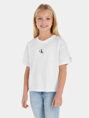 Calvin Klein Jeans T-Shirt IG0IG02136 Biały Boxy Fit