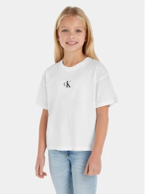 Calvin Klein Jeans T-Shirt IG0IG02136 Biały Boxy Fit