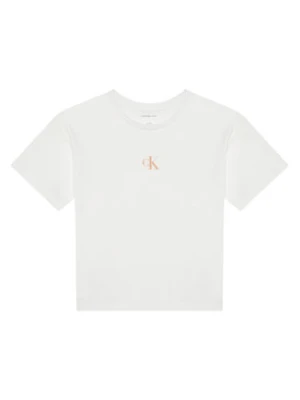 Calvin Klein Jeans T-Shirt IG0IG02136 Biały Boxy Fit