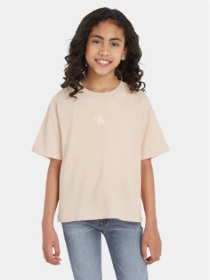 Calvin Klein Jeans T-Shirt IG0IG02136 Różowy Boxy Fit