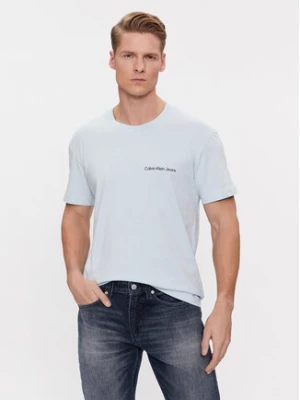 Calvin Klein Jeans T-Shirt Institutional J30J324671 Niebieski Regular Fit