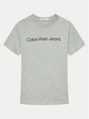 Calvin Klein Jeans T-Shirt IU0IU00599 M Szary Regular Fit