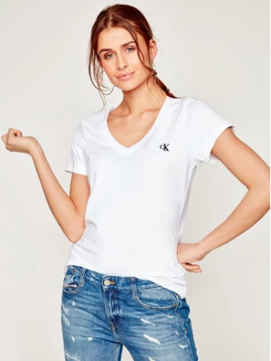 Calvin Klein Jeans T-Shirt J20J213716 Biały Regular Fit