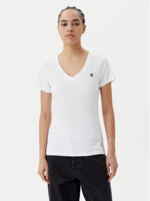 Calvin Klein Jeans T-Shirt J20J213716 Biały Regular Fit