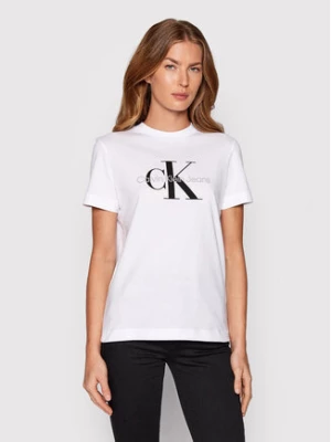 Calvin Klein Jeans T-Shirt J20J219142 Biały Regular Fit