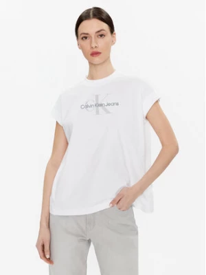 Calvin Klein Jeans T-Shirt J20J220717 Biały Relaxed Fit