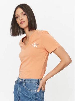 Calvin Klein Jeans T-Shirt J20J221429 Pomarańczowy Regular Fit