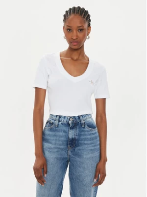 Calvin Klein Jeans T-Shirt J20J223274 Biały Regular Fit