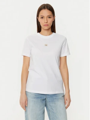 Calvin Klein Jeans T-Shirt J20J225084 Biały Regular Fit