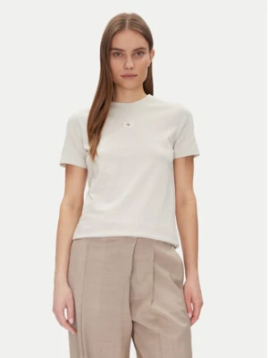 Calvin Klein Jeans T-Shirt J20J225243 Beżowy Regular Fit