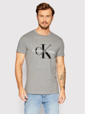 Calvin Klein Jeans T-Shirt J30J320935 Szary Slim Fit
