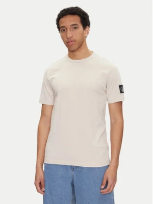 Calvin Klein Jeans T-Shirt J30J323484 Beżowy Regular Fit