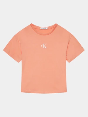 Calvin Klein Jeans T-Shirt Logo IG0IG02136 Różowy Boxy Fit