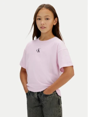 Calvin Klein Jeans T-Shirt Logo IG0IG02136 Różowy Boxy Fit