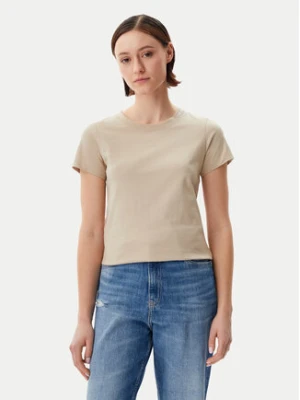 Calvin Klein Jeans T-Shirt Logo J20J225540 Beżowy Regular Fit