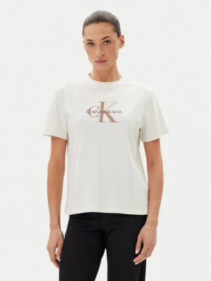 Calvin Klein Jeans T-Shirt LV047B865G Biały Relaxed Fit