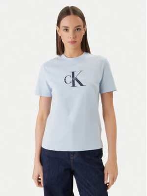 Calvin Klein Jeans T-Shirt LV047B865G Niebieski Regular Fit
