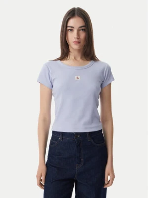 Calvin Klein Jeans T-Shirt LV047C200G Niebieski jasny Slim Fit