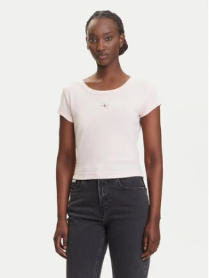 Calvin Klein Jeans T-Shirt LV047C200G Różowy Slim Fit