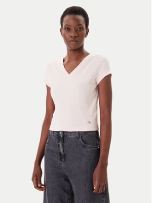 Calvin Klein Jeans T-Shirt LV047C910G Różowy Regular Fit