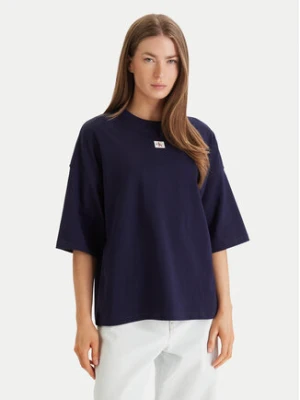 Calvin Klein Jeans T-Shirt LV047D204G Fioletowy Oversize