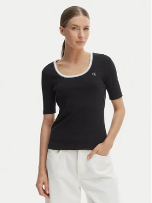 Zdjęcie produktu Calvin Klein Jeans T-Shirt LV047F247G Czarny Slim Fit