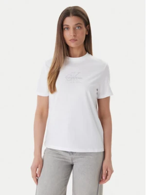 Calvin Klein Jeans T-Shirt LV047F831G Biały Regular Fit