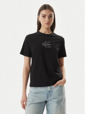 Calvin Klein Jeans T-Shirt LV047G831G Czarny Regular Fit
