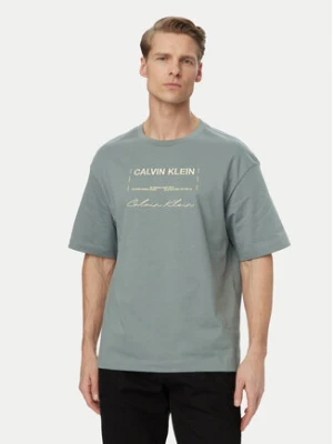 Zdjęcie produktu Calvin Klein Jeans T-Shirt LV04RE827G Szary Regular Fit