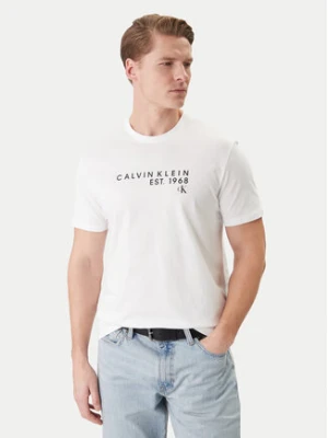 Calvin Klein Jeans T-Shirt LV04RF800G Biały Classic Fit