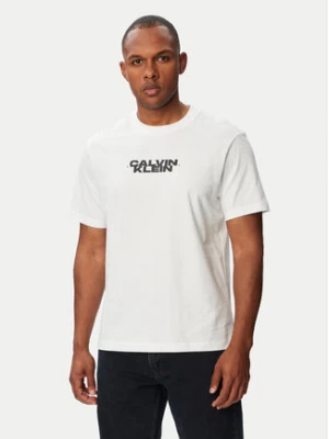 Calvin Klein Jeans T-Shirt LV04RG834G Biały Regular Fit