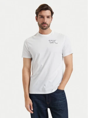 Calvin Klein Jeans T-Shirt LV04RH819G Biały Regular Fit