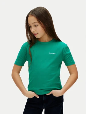 Calvin Klein Jeans T-Shirt LV1CKSJA31 Zielony Regular Fit