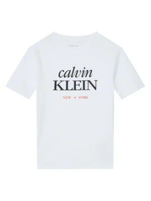 Calvin Klein Jeans T-Shirt LVCKSJA07B Biały Regular Fit