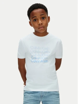 Calvin Klein Jeans T-Shirt LVCKSJA10B Biały Regular Fit