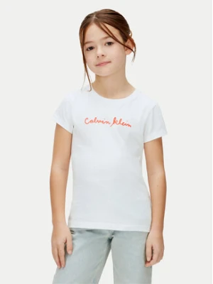 Calvin Klein Jeans T-Shirt LVCKSJA17G Biały Regular Fit