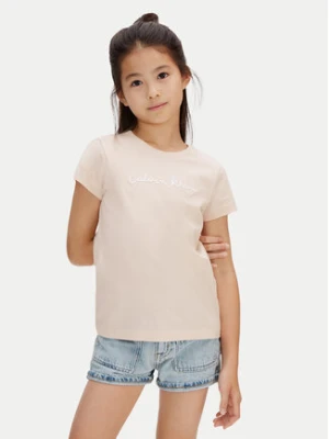 Calvin Klein Jeans T-Shirt LVCKSJA17G Różowy Regular Fit